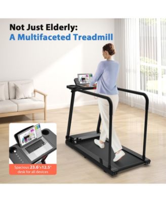 Walking Treadmill for Seniors, 300 lbs Capacity, Easy Walk Exercise Machine for Home Use