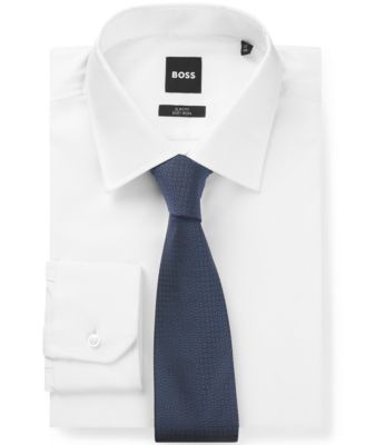 Men's Silk Blend Jacquard-Pattern Tie