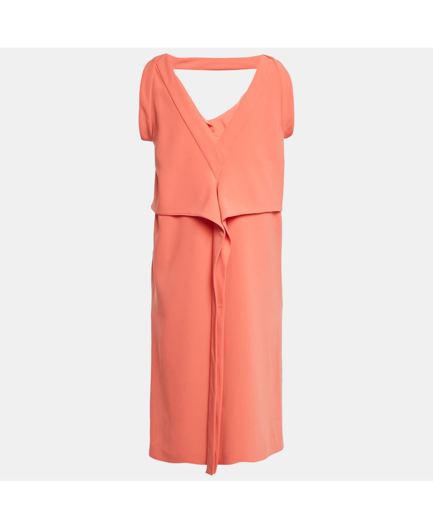 Women's Crepe Sleeveless Midi Dress