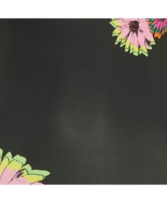 Women's Black Floral Print Jersey Mini Dress