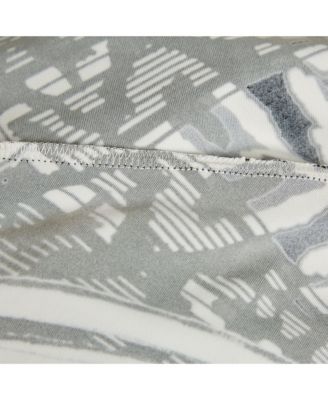 Women's Black Printed Jersey Brocch Detail Maxi Dress