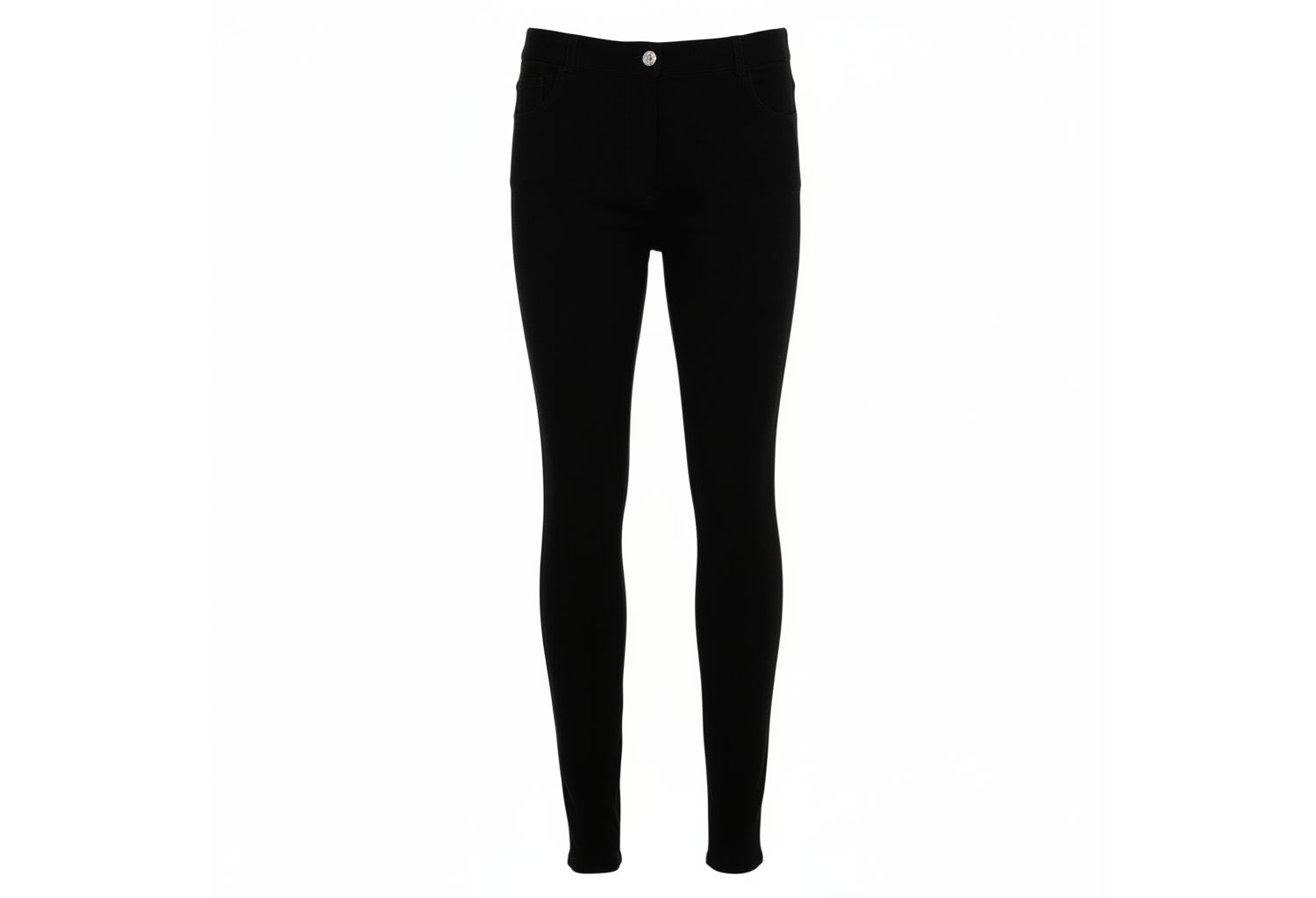 Women's Black Knit Zip Front Leggings