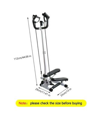 Stepper Machine with Handles & Resistance Cords for Low-Impact Full Body Cardio, Features LCD Display