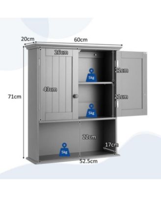 Smart 3-Tier Bathroom Organizer - Rust Proof Cabinet with Quick Installation & Modern