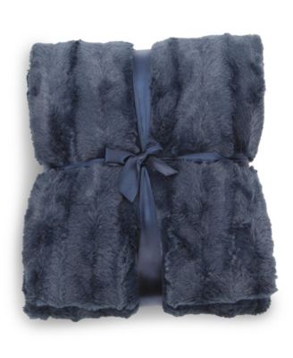 Ultra Soft Faux Fur to Microplush Reversible Cozy Warm Throw, 50" x 60"