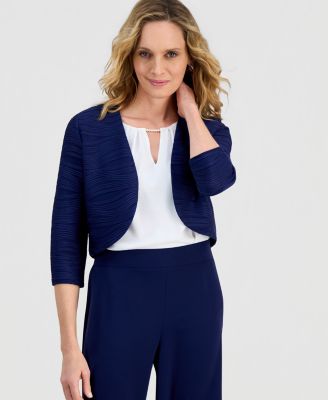 Women's Wave Knit 3/4-Sleeve Shrug