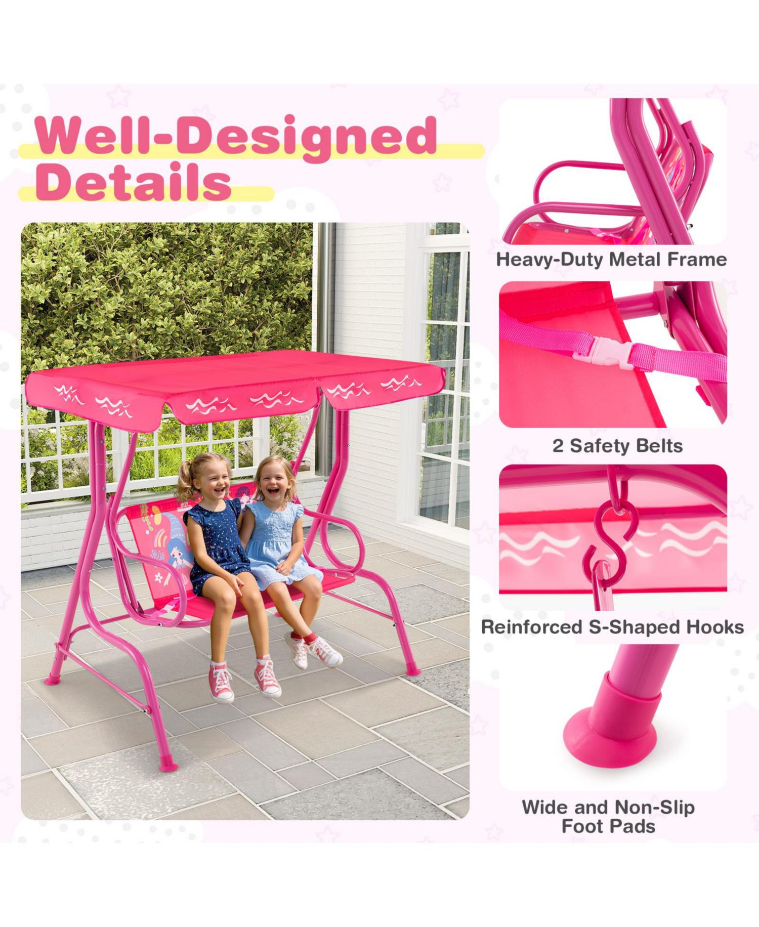 6-in-1 L-Shaped Toddler Slide with Climber, Hoop, and Storage