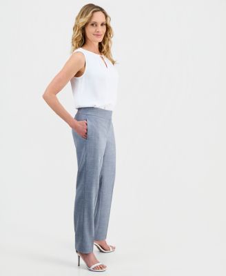 Women's Plaid Ava Straight Leg Pant
