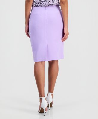 Women's Stretch Crepe Slim-Fit Pencil Skirt