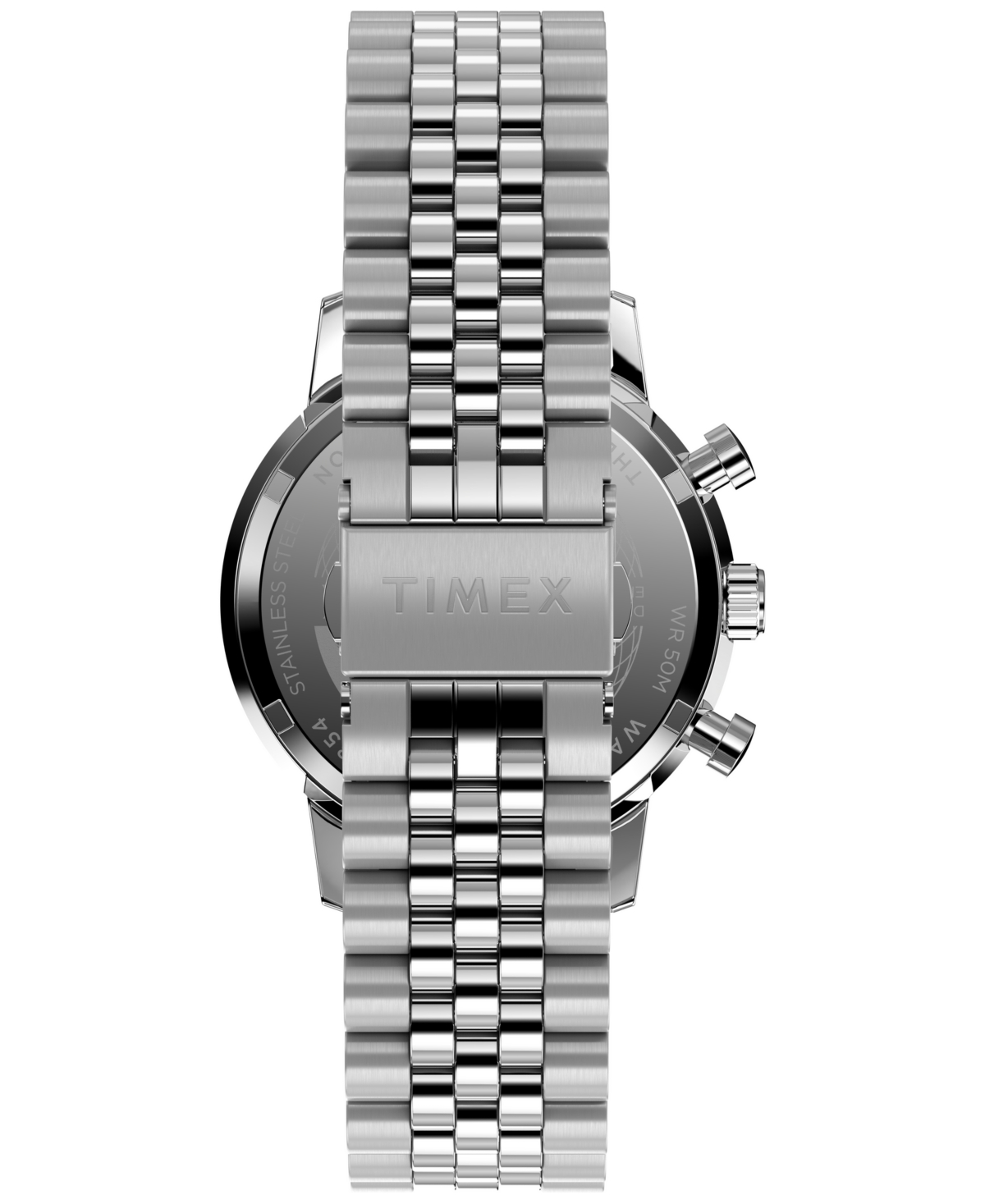 Timex Men's Chronograph Silver-Tone Stainless Steel Watch, 40mm
