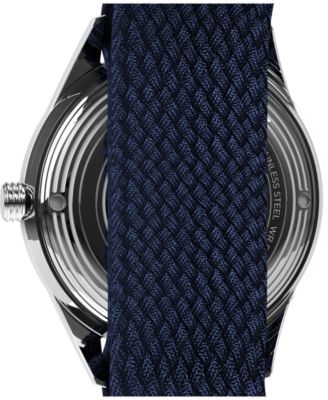 Men's Mechanical Automatic Blue Fabric Watch, 38mm