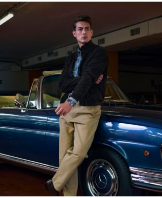 Men's Chronograph Blue Leather Watch, 40mm