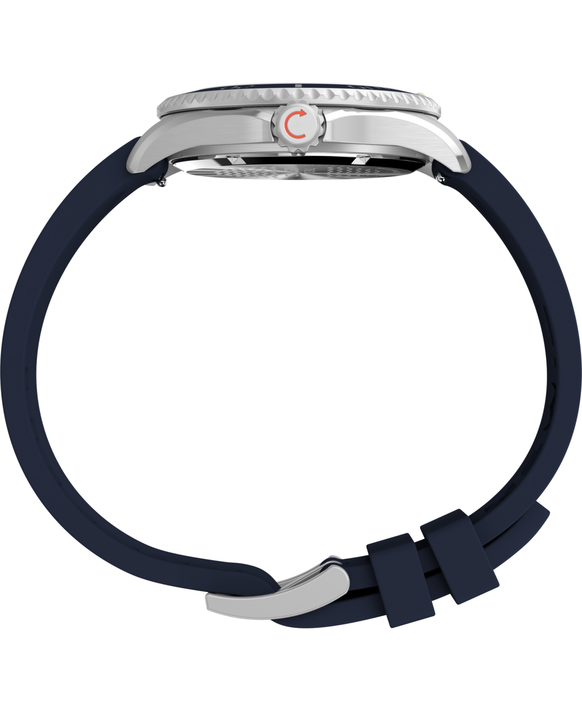 Timex Unisex Quartz Analog Blue Hnbr Rubber Watch, 38mm In Blue