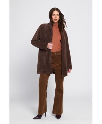 Women's Fuzzy Knit Coat Teddy