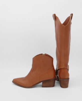 Penelope Leather Convertible Western Boots