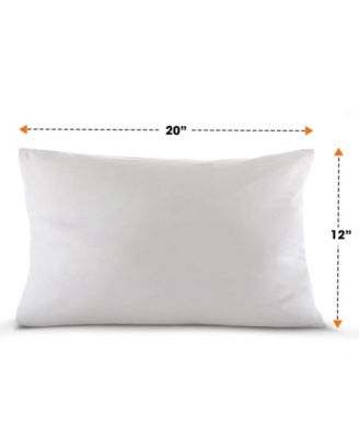 95% Feather/5% Down 2-Pack Pillow Inserts, 12" x 20"