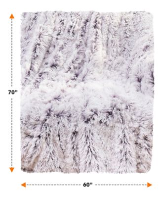 Soft and Fuzzy Reversible Shaggy Throw, 60" x 70"