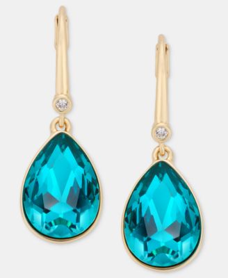 Dynamic Teardrop Stone Drop Earrings
