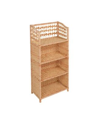 Rattan Woven Accent Shelf