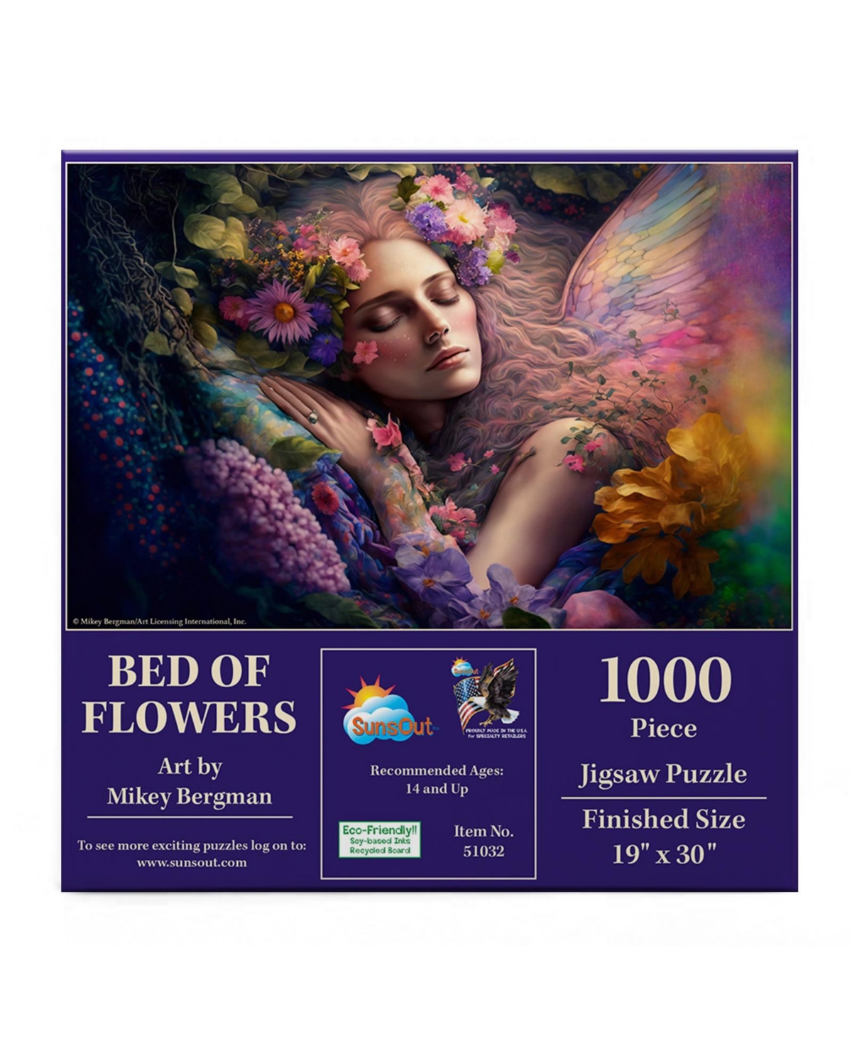 SunsOut Bed of Flowers 1000 piece Jigsaw Puzzle for Adults