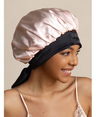 Women's Silk Casual Bonnet with Long Ribbons (Two-tone and Double-sided)