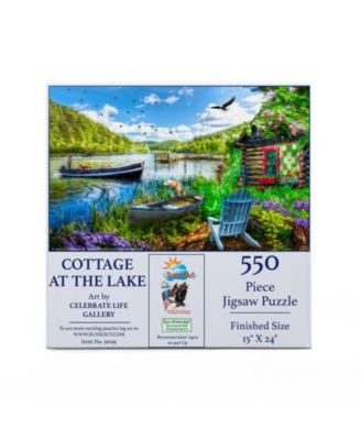 Cottage at the Lake 550 piece Jigsaw Puzzle for Adults