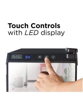 BLACK+DECKER Thermoelectric 12-Bottle LED Display Mirror Door Wine Cellar