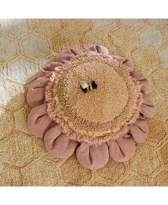 Floor Cushion Pink Daisy