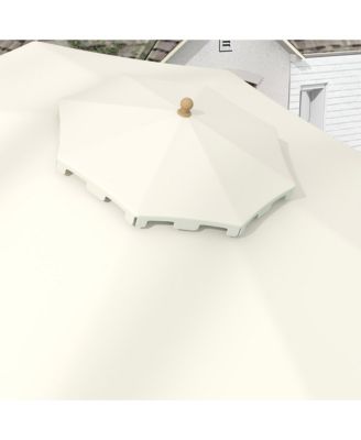 9' Patio Umbrella with Tilt and Crank, Outdoor Umbrella,