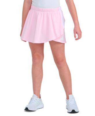 Girls' 8-16 Elastic Waistband Faux Wrapped Skort