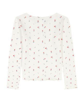 Girls' 2T-6x Henley Top