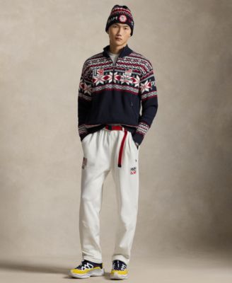 Men's Team USA Wool Quarter-Zip Sweater