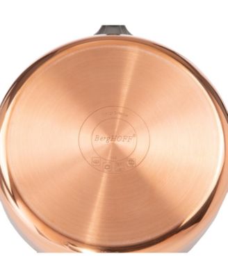 Vintage Tri-Ply Copper 5.5" Saucepan 1qt. with Lid, Hammered