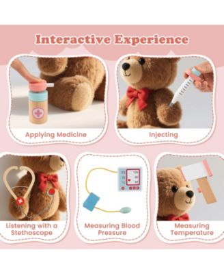 Wooden Doctor Playset with 24 Accessories and Storage