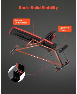 Multi-Functional Weight Bench, Adjustable Roman Chair and Hyperextension Bench for Back, Core and Arm Training