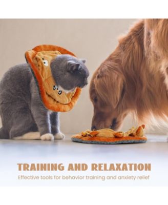 Bear Circus Toy Licking Mat plus Snuffle Mat, Hide and Seek Toy set, 6 in 1 Squeaky Toy Set for Cats & Dogs