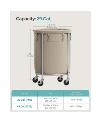 18.5 Gal. Laundry Basket with Wheels