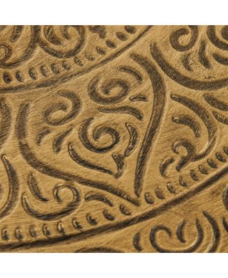 24" Round Table with Hamme Tray Top & Metal Frame,