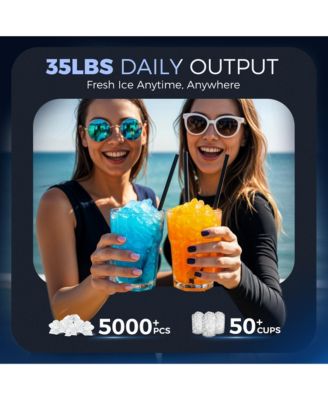 35-lb Ice Per day Nugget/Pebble Ice Maker ( Silver )