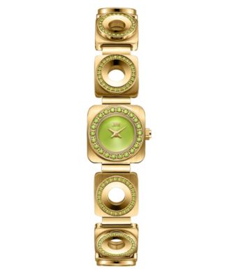 Women's Chasm Japan Quartz 18k Gold-Plated Stainless Steel Watch, 18mm
