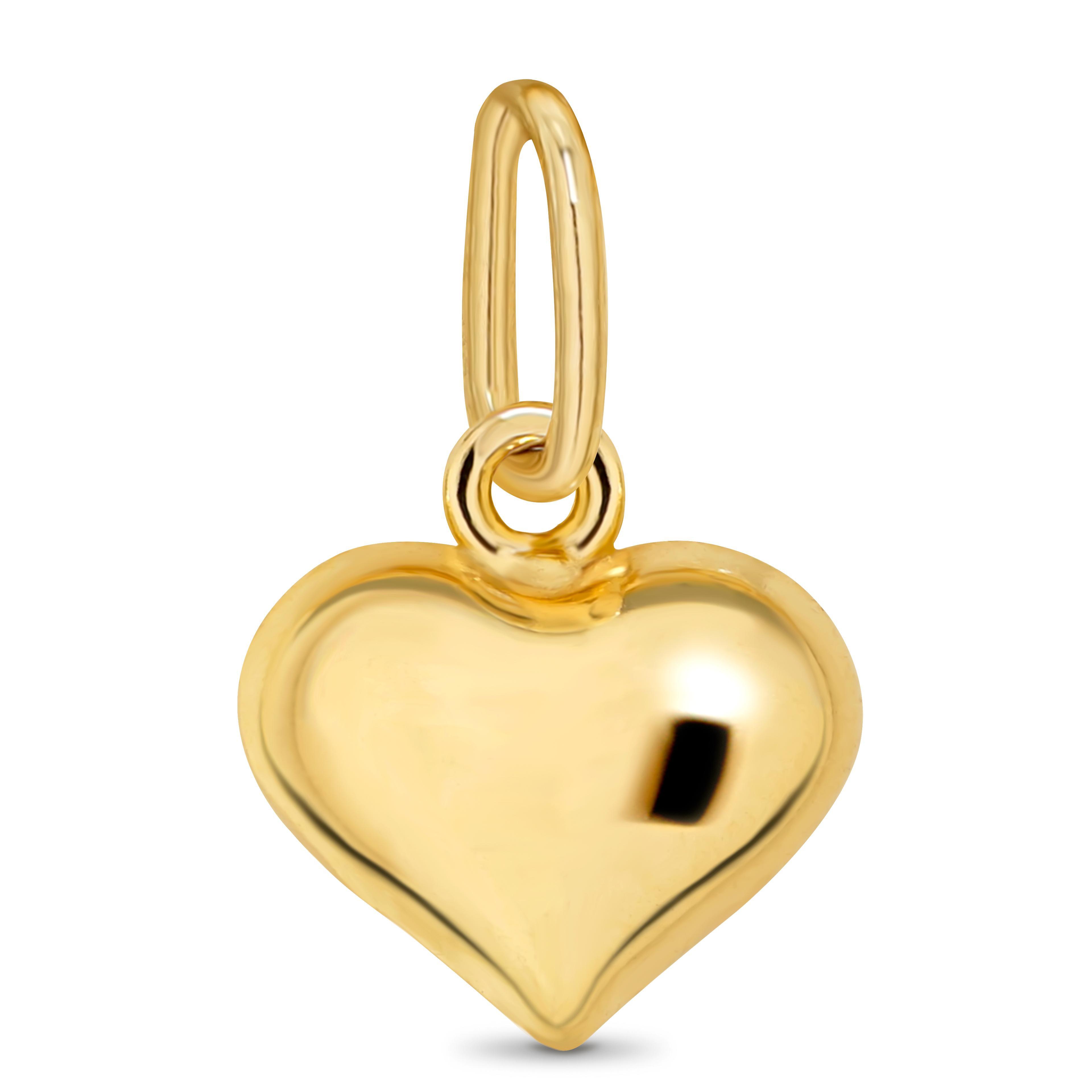 Devata Sweet Heart Pendant in 14K Gold