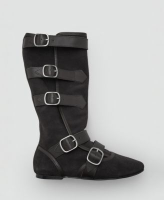 Women's Buckle Suede Boots