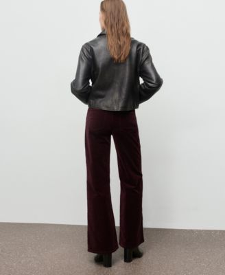 Women's Wide-Leg Velvet Jeans