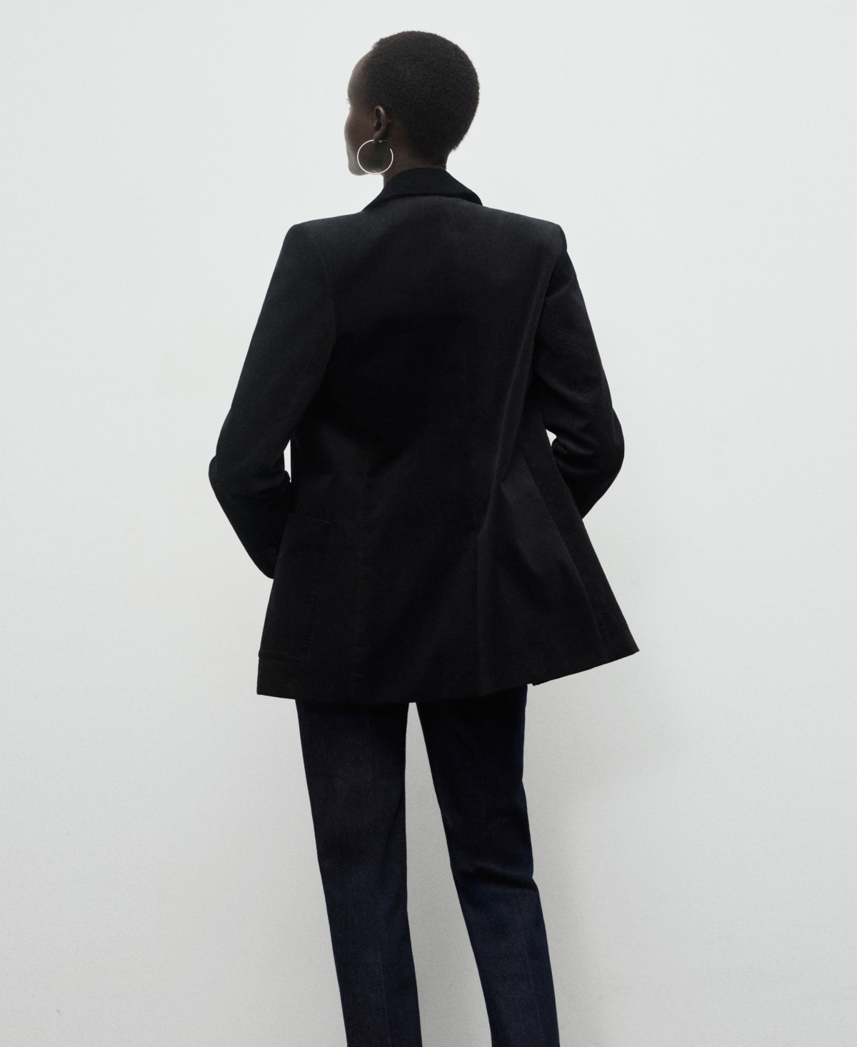 Mango Women's Pockets Velveteen Jacket