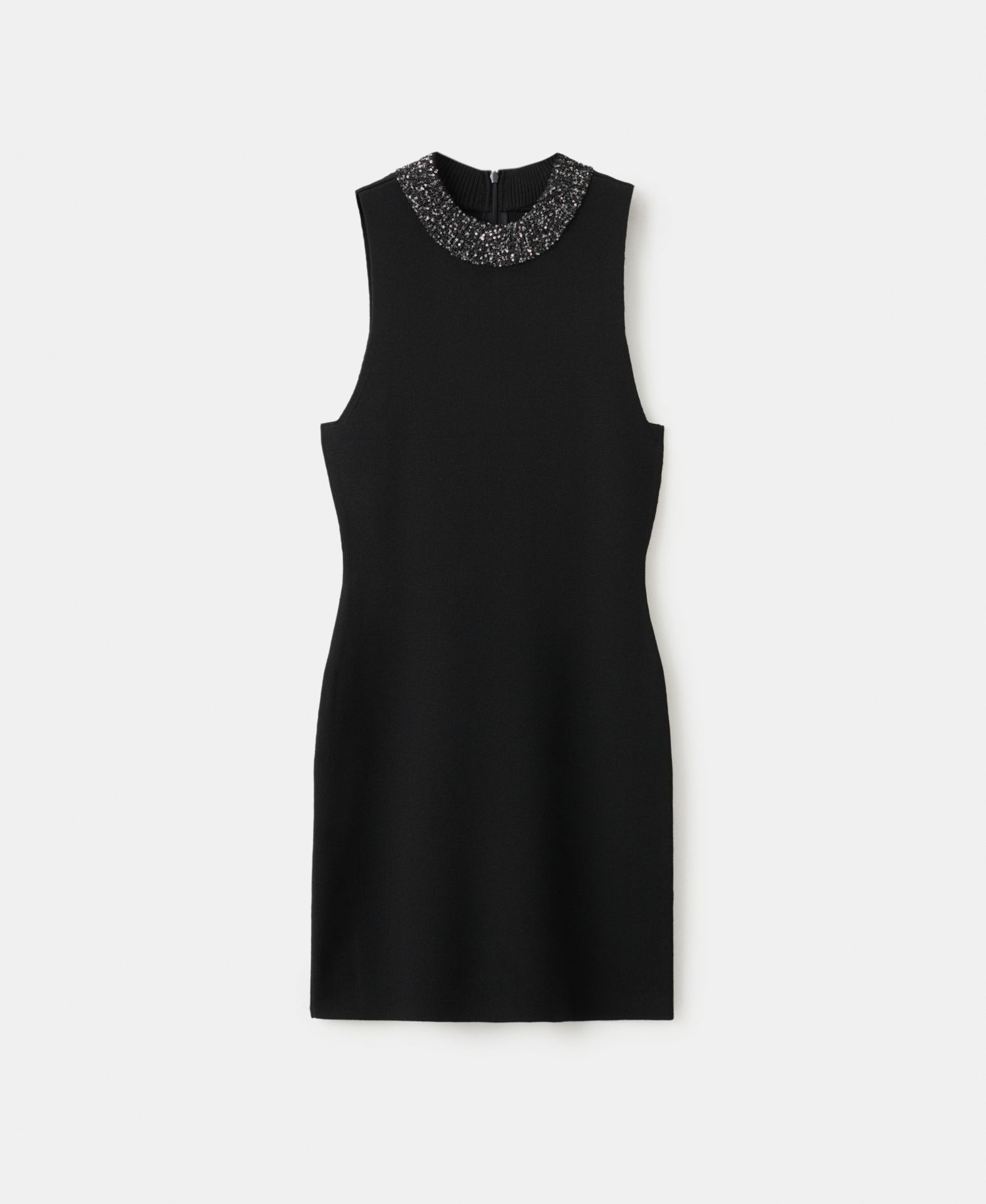 Women's Sequin Collar Knitted Dress