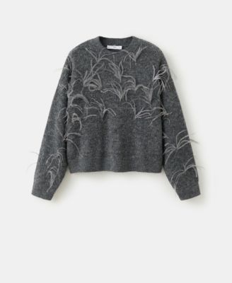 Women's Feathers Knitted Sweater