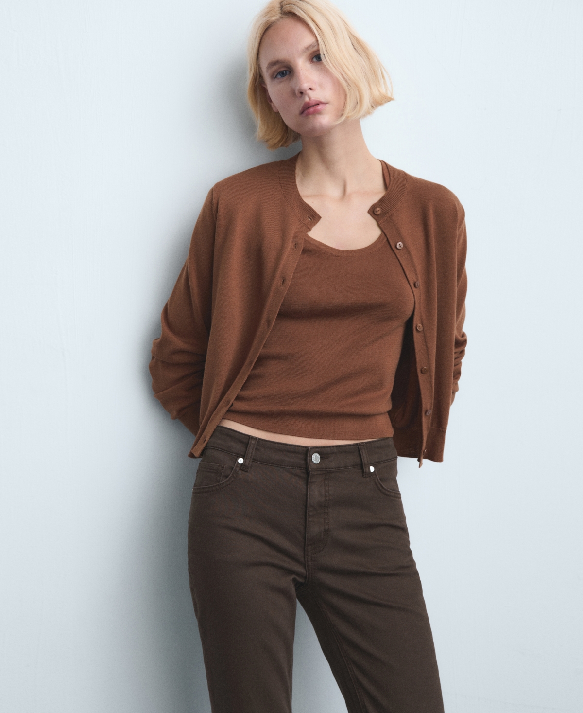 Mango Women's Sienna Flared Cropped Jeans