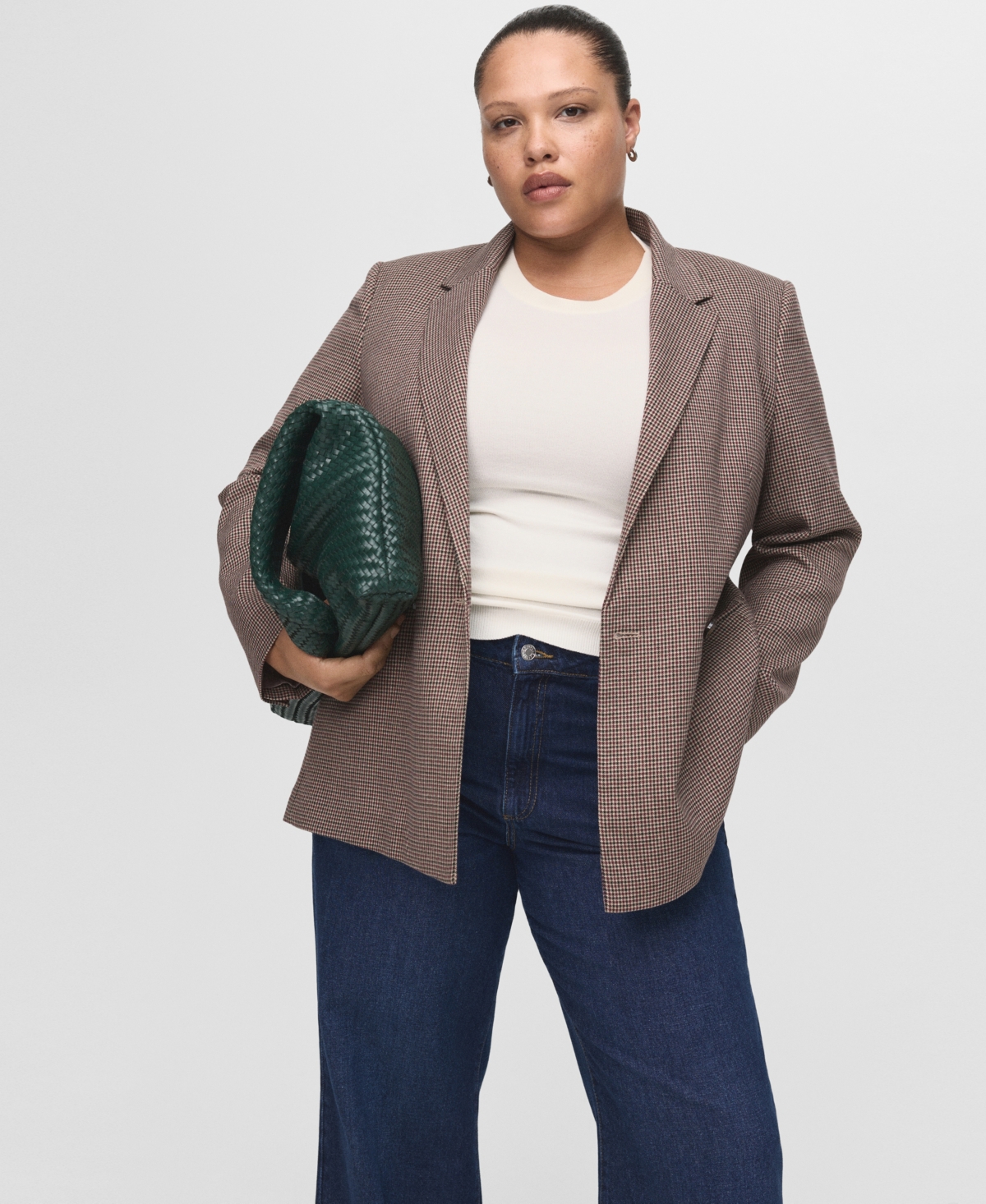 Mango Women's Danila High-Waisted Wide-Leg Jeans