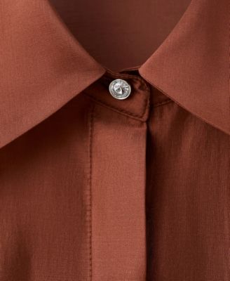 Women's Rhinestones Lyocell Shirt