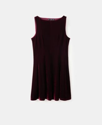 Women's Velvet Seams Dress